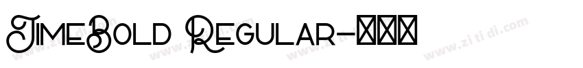 TimeBold Regular字体转换